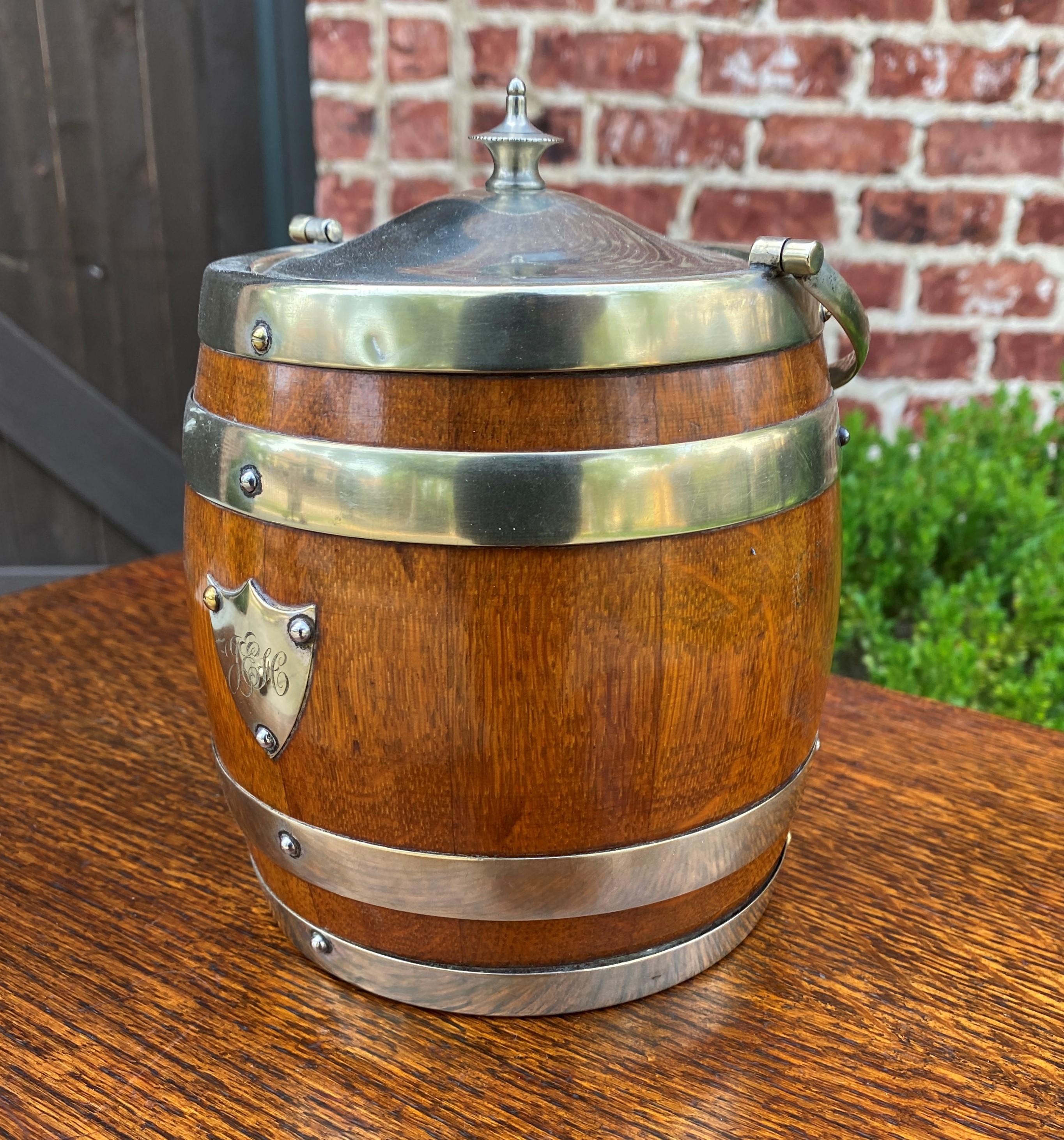 wooden biscuit barrel