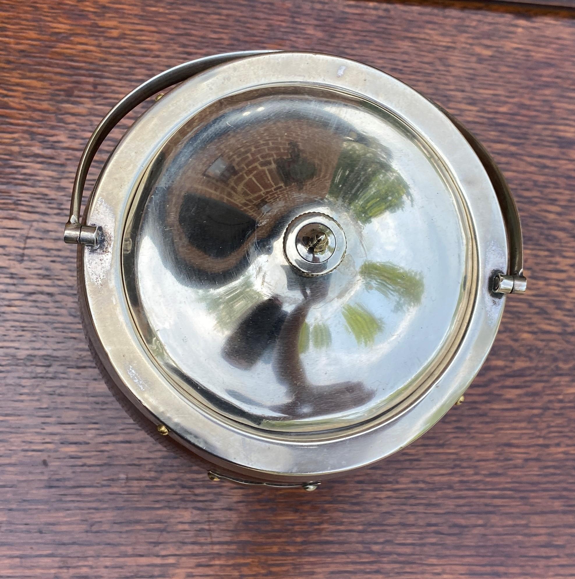 antique tobacco jar with lid