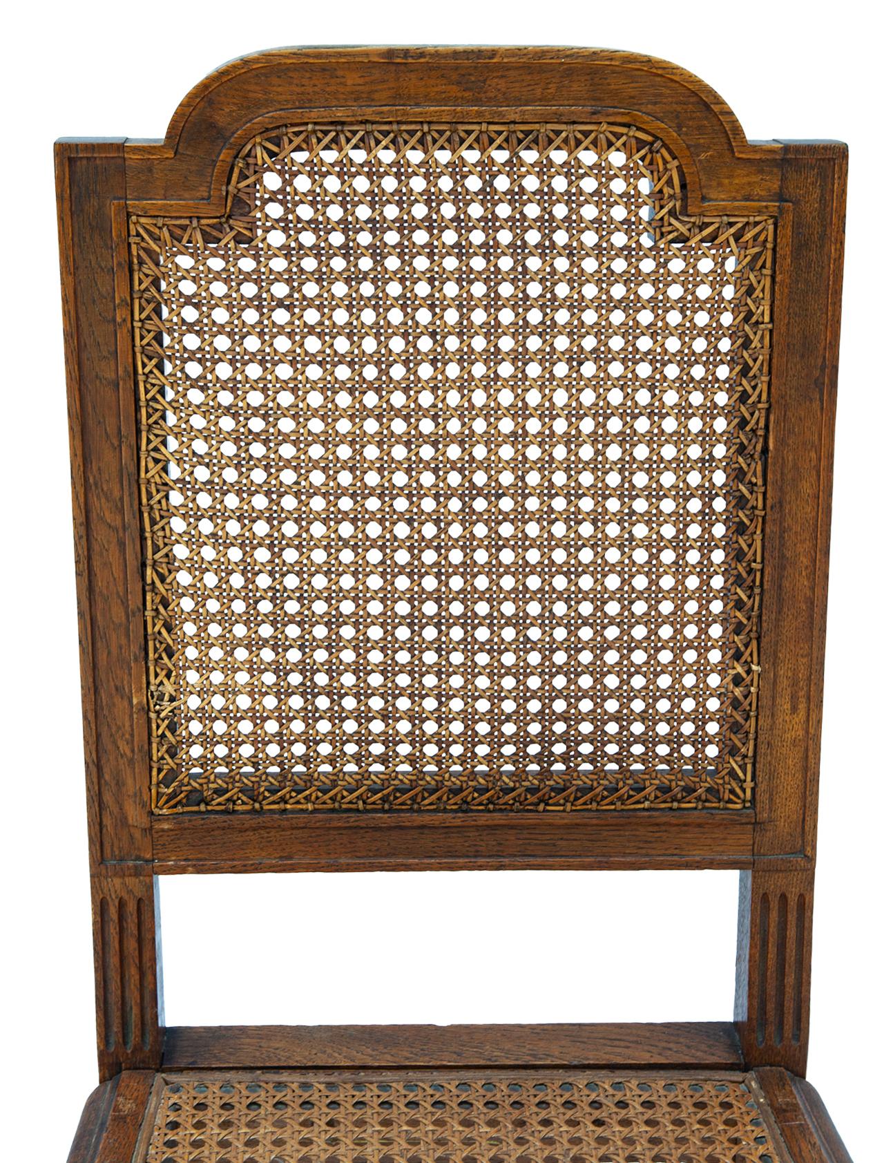 Chaise d'appoint ancienne en chêne Oak Oak en vente 1