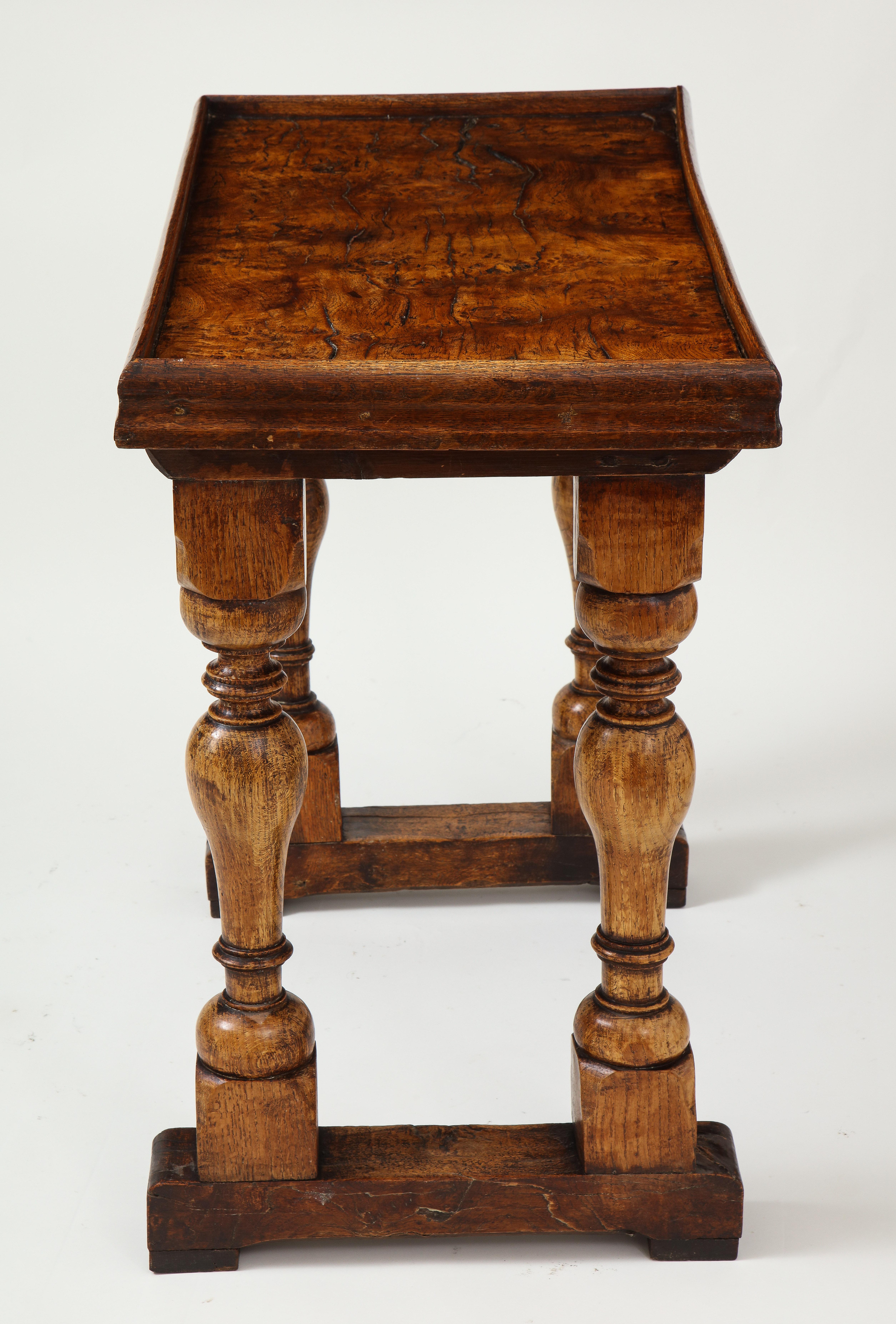 Antique English Oak Center Table For Sale 2