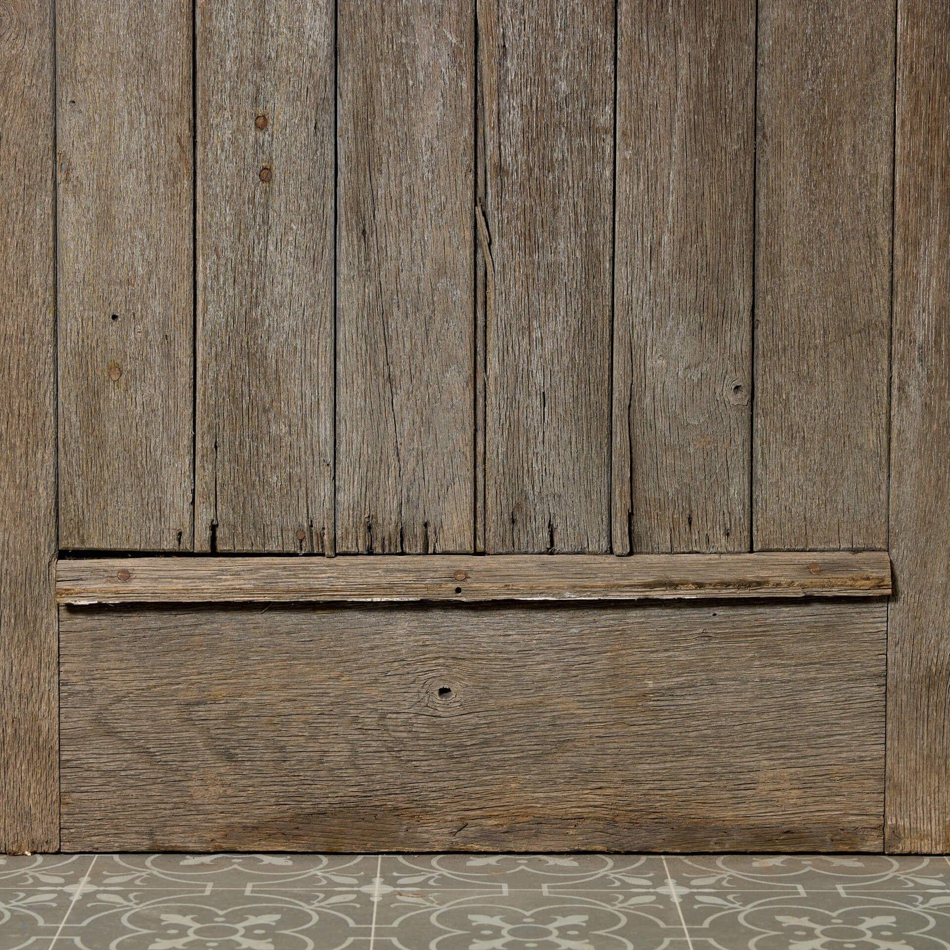 Wood Antique English Oak Church Door For Sale