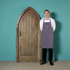 Antique English Oak Church Door with Frame