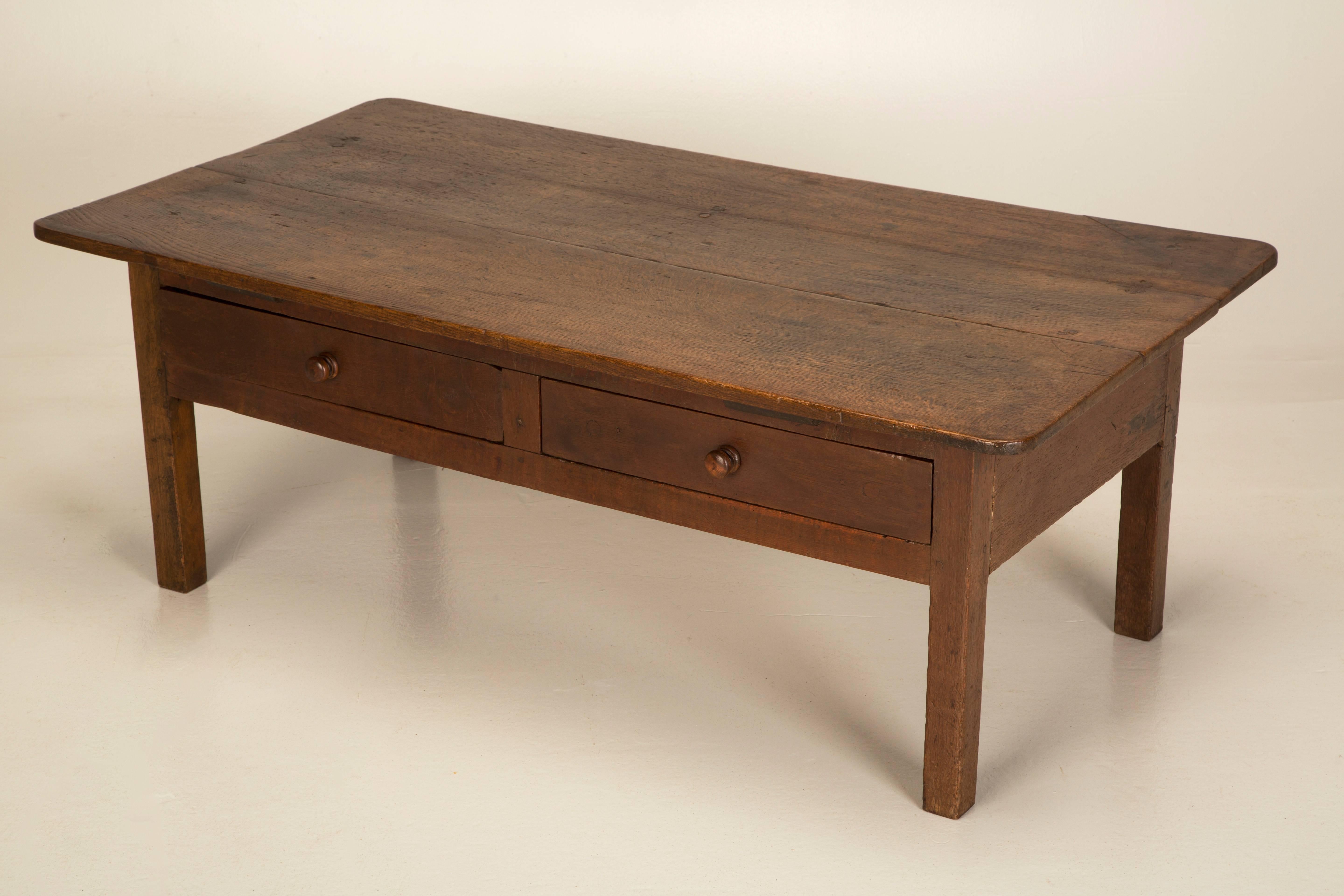 english oak coffee table