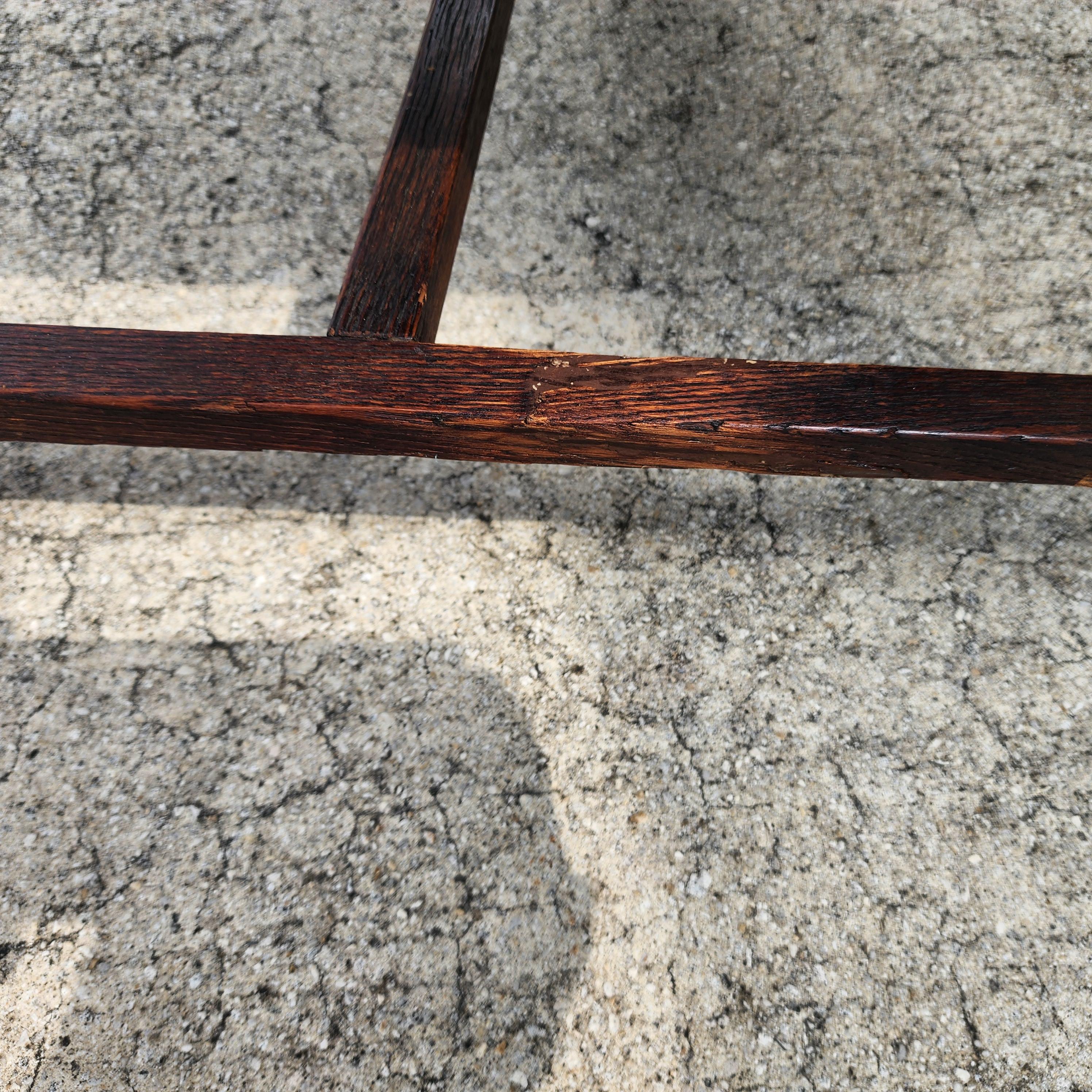 Anciennes chaises de salle à manger en Oak 1800s Set of 6 en vente 9