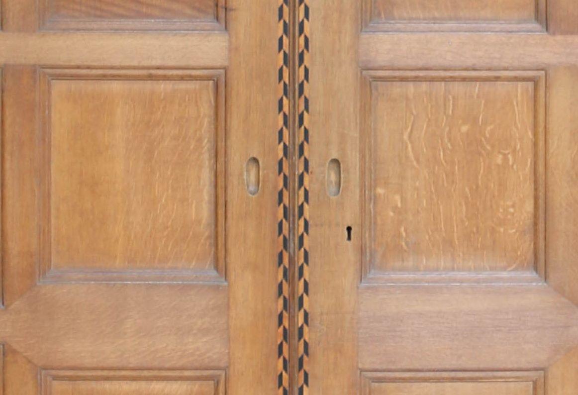 Edwardian Antique English Oak Double Doors