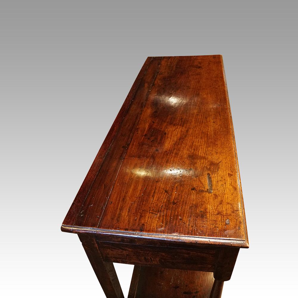 Antique English Oak Dresser Base with Pot Board, circa 1780 3