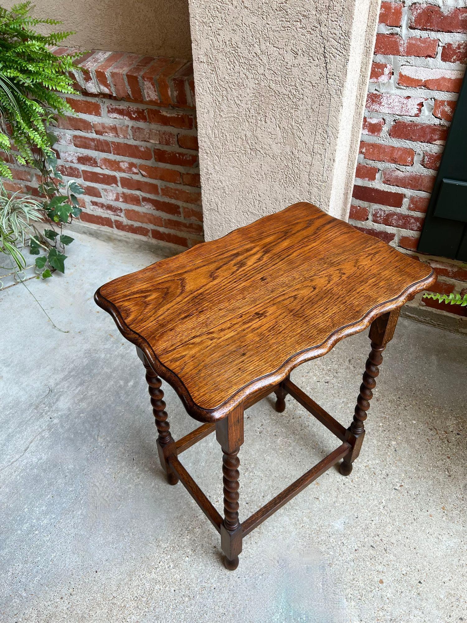 scalloped side table