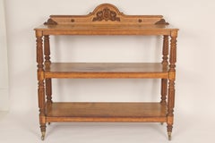 Antique English Oak Etagere