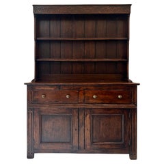 Antique English Oak Hutch