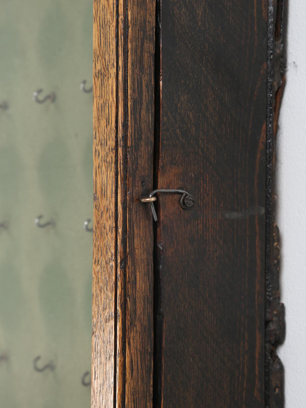 Antiker englischer Schlüsselanhänger aus Eichenholz (Land) im Angebot