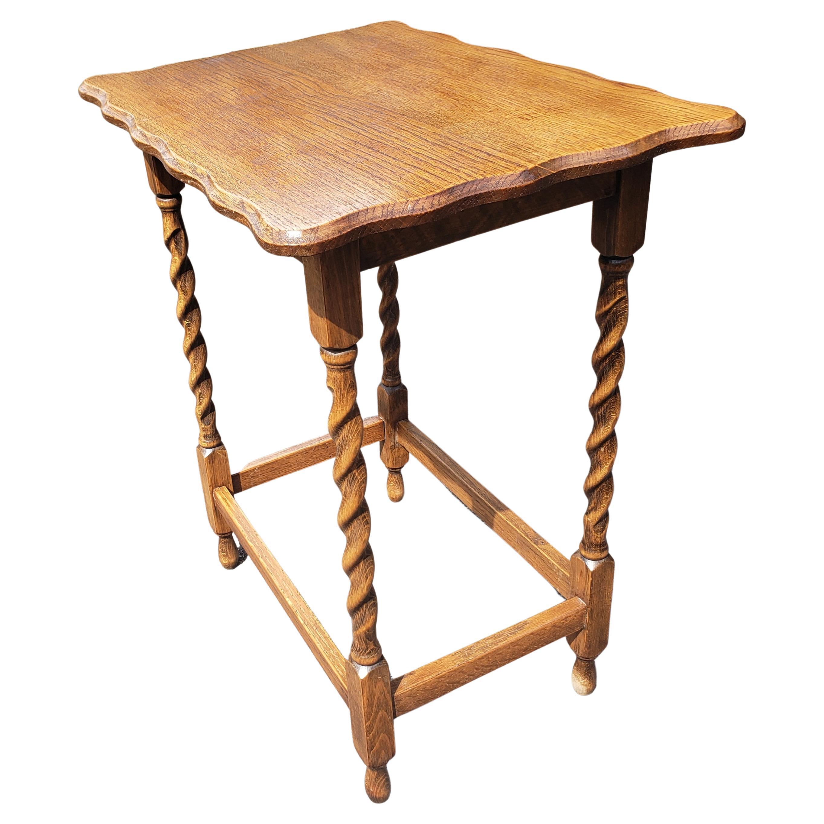 twisted leg side table