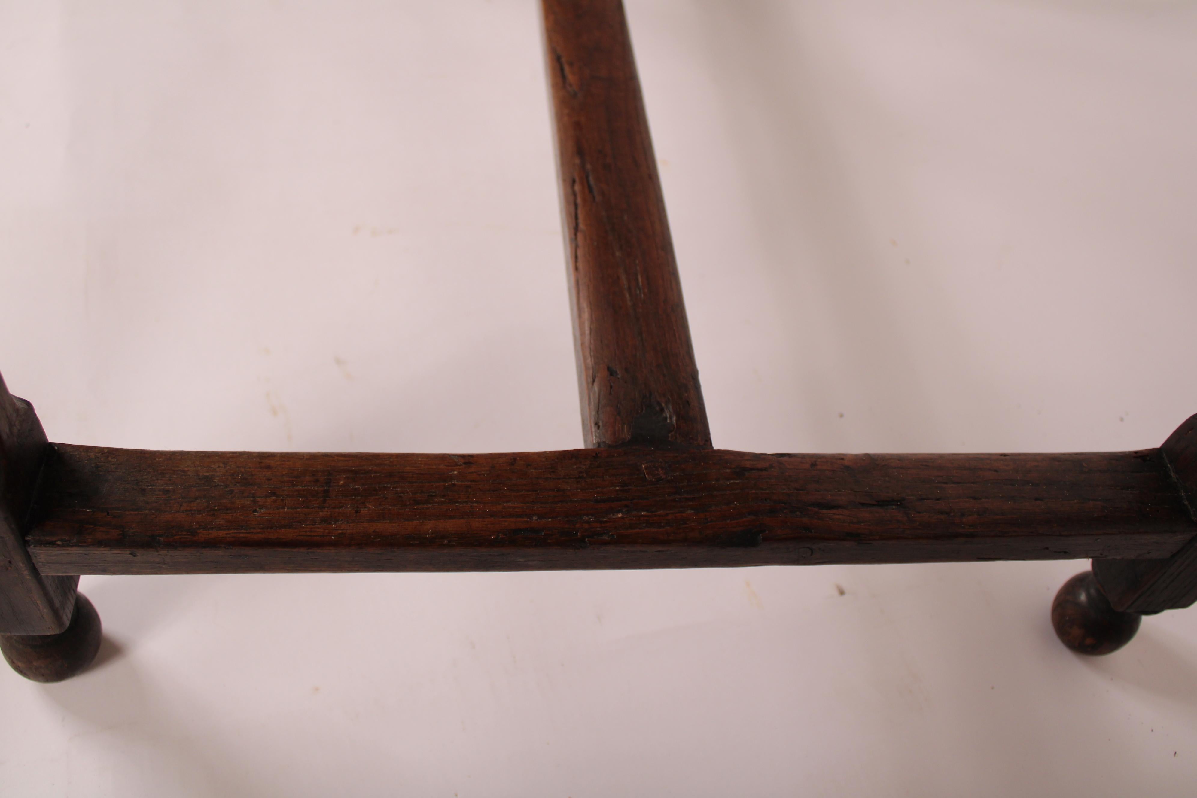 Antiker englischer Oak Beistelltisch im Angebot 5