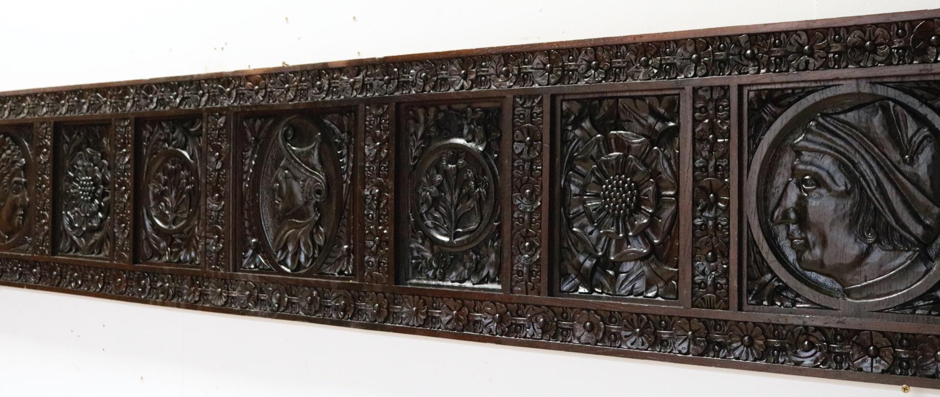 19th Century Antique English Oak Panel