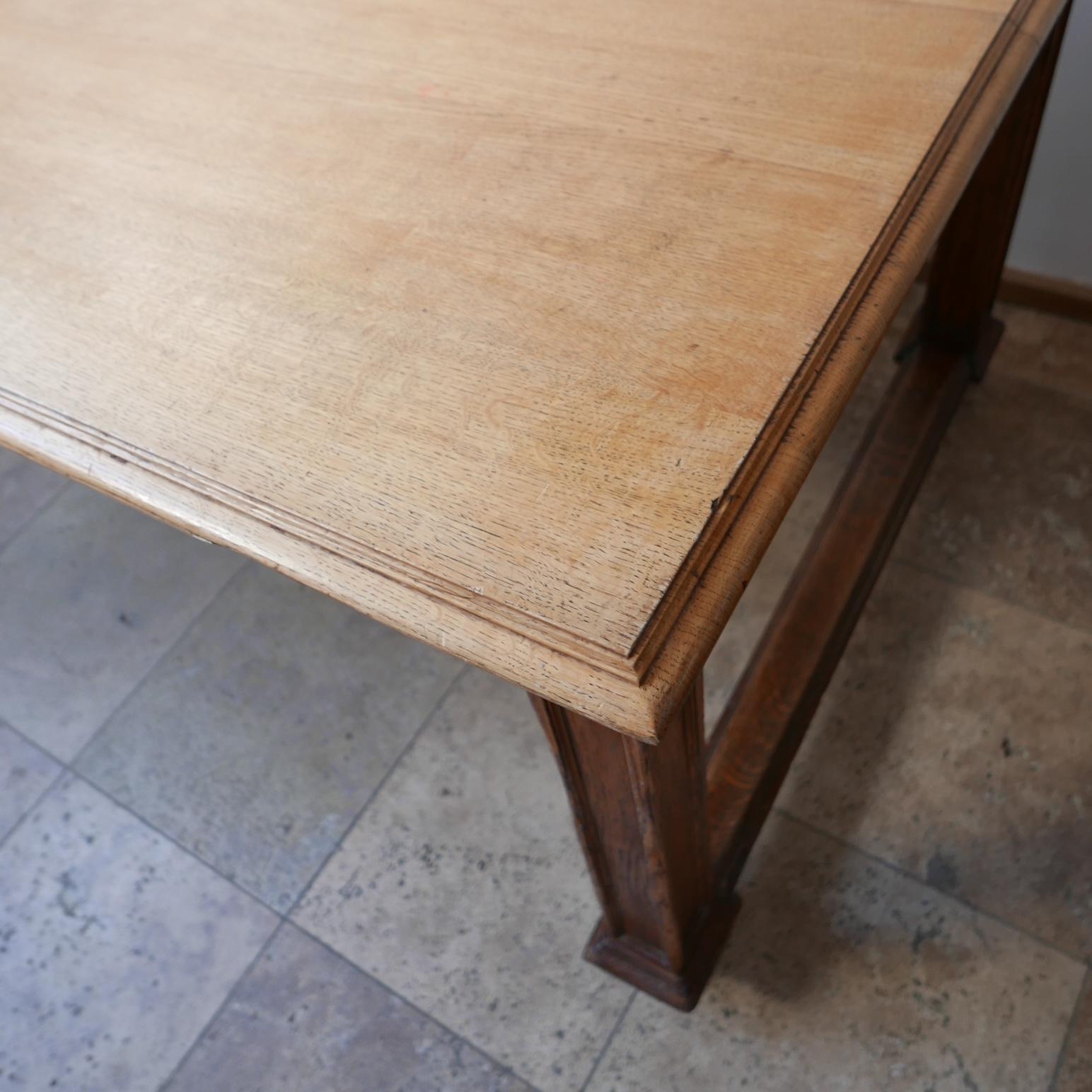 Antique English Oak Refectory Table or Kitchen Island 2