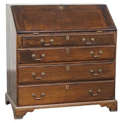 Antique English Oak Secretary / Chest of Drawers