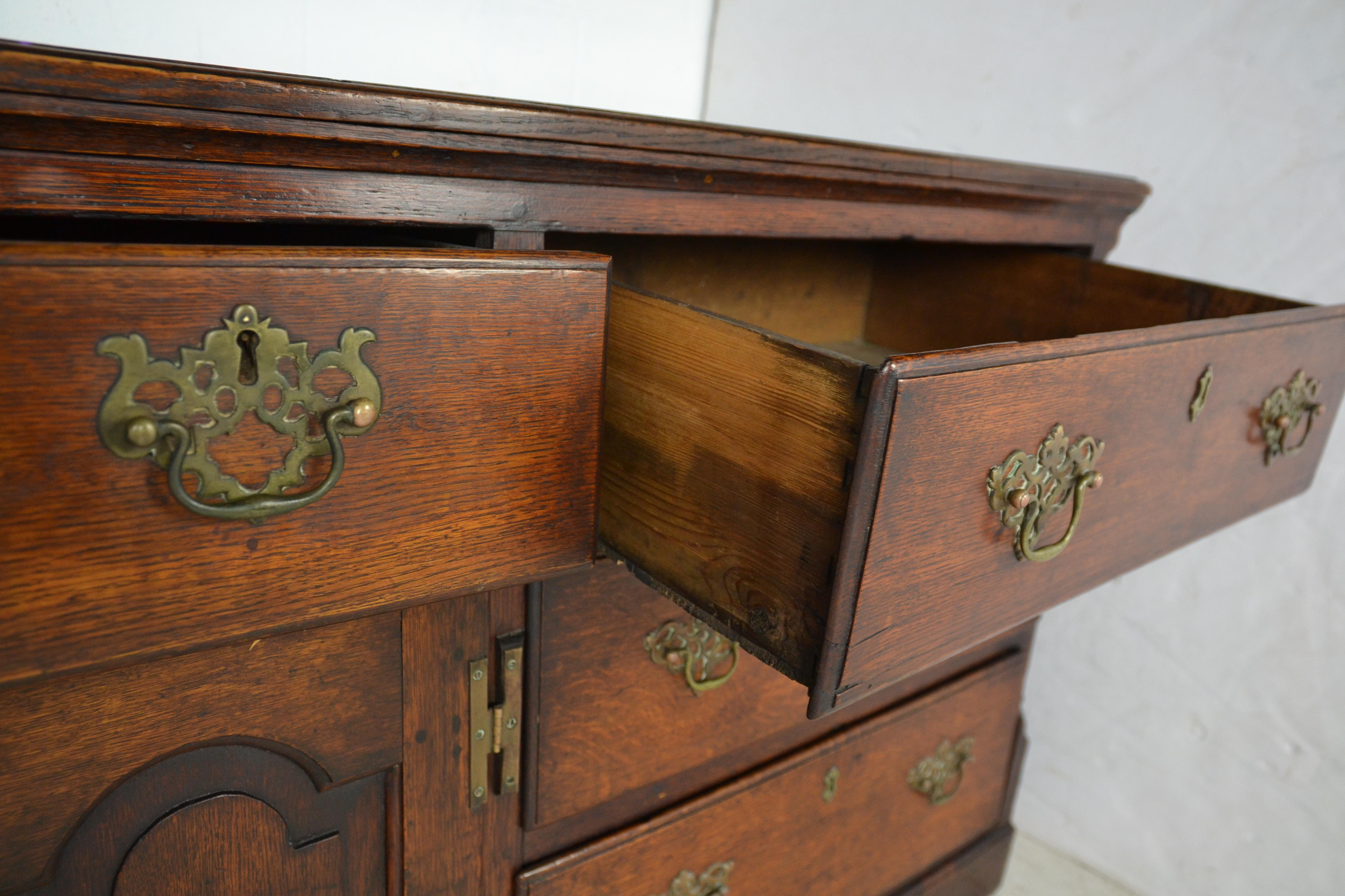 Antique English Oak Sideboard or Dresser 1