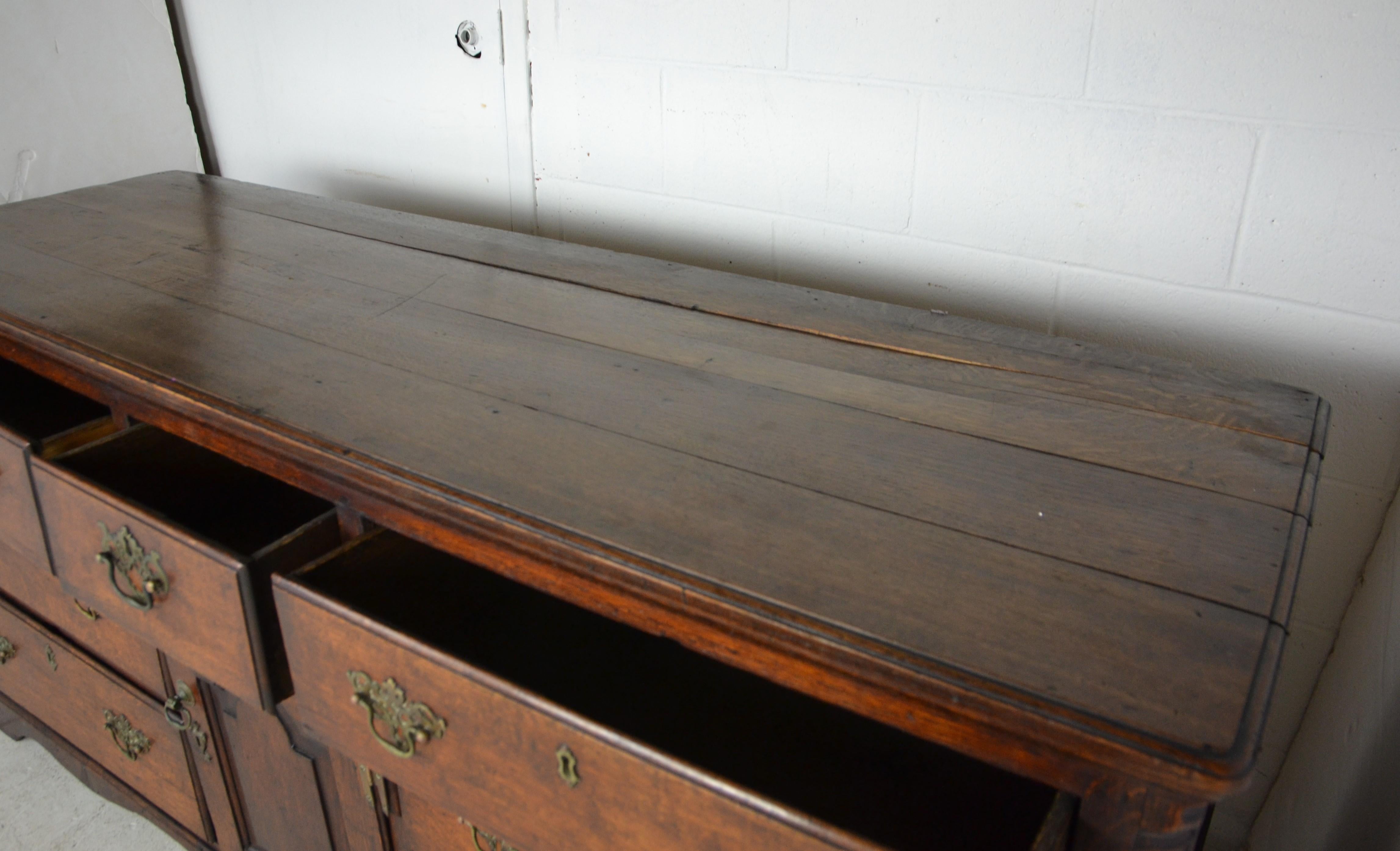 Antique English Oak Sideboard or Dresser 2