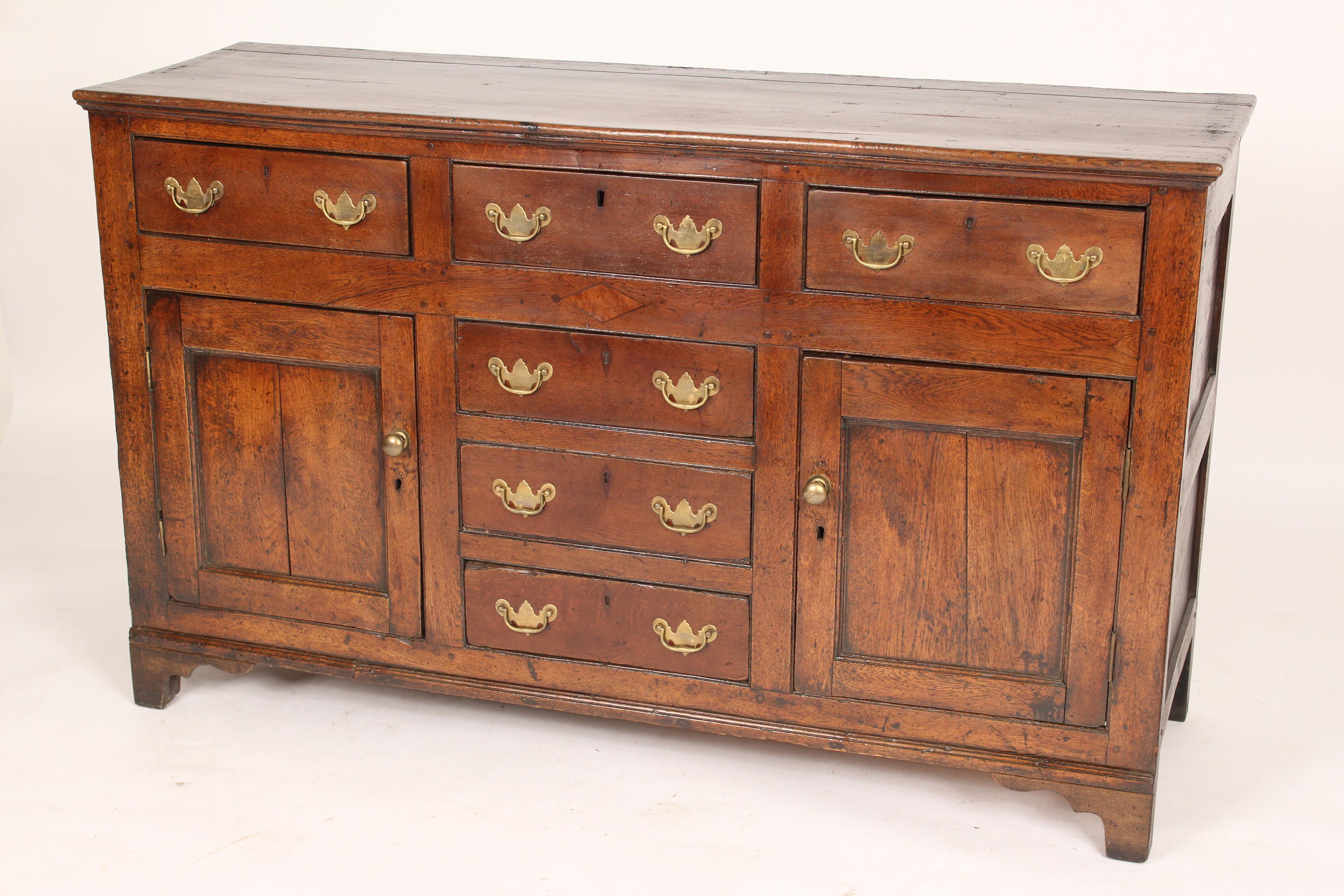 George III Antique English Oak Sideboard