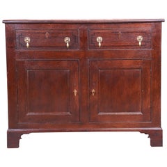 Antique English Oak Sideboard or Bar Cabinet, circa 1800