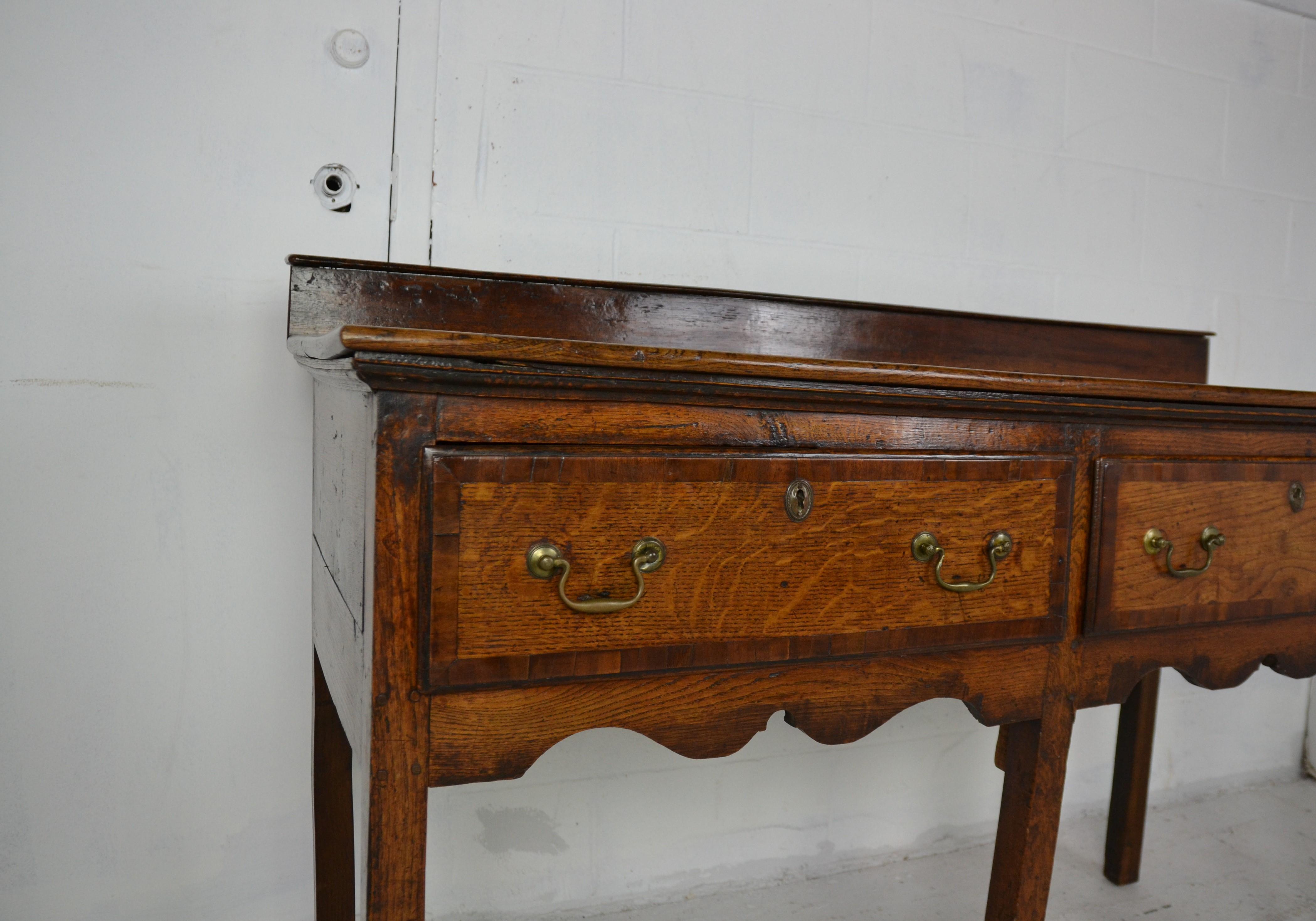 Antique English Oak Sideboard / Server 1