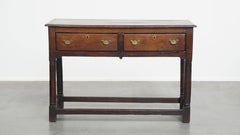 Antique English Oak Sideboard / Side Table from the Late 18th Century