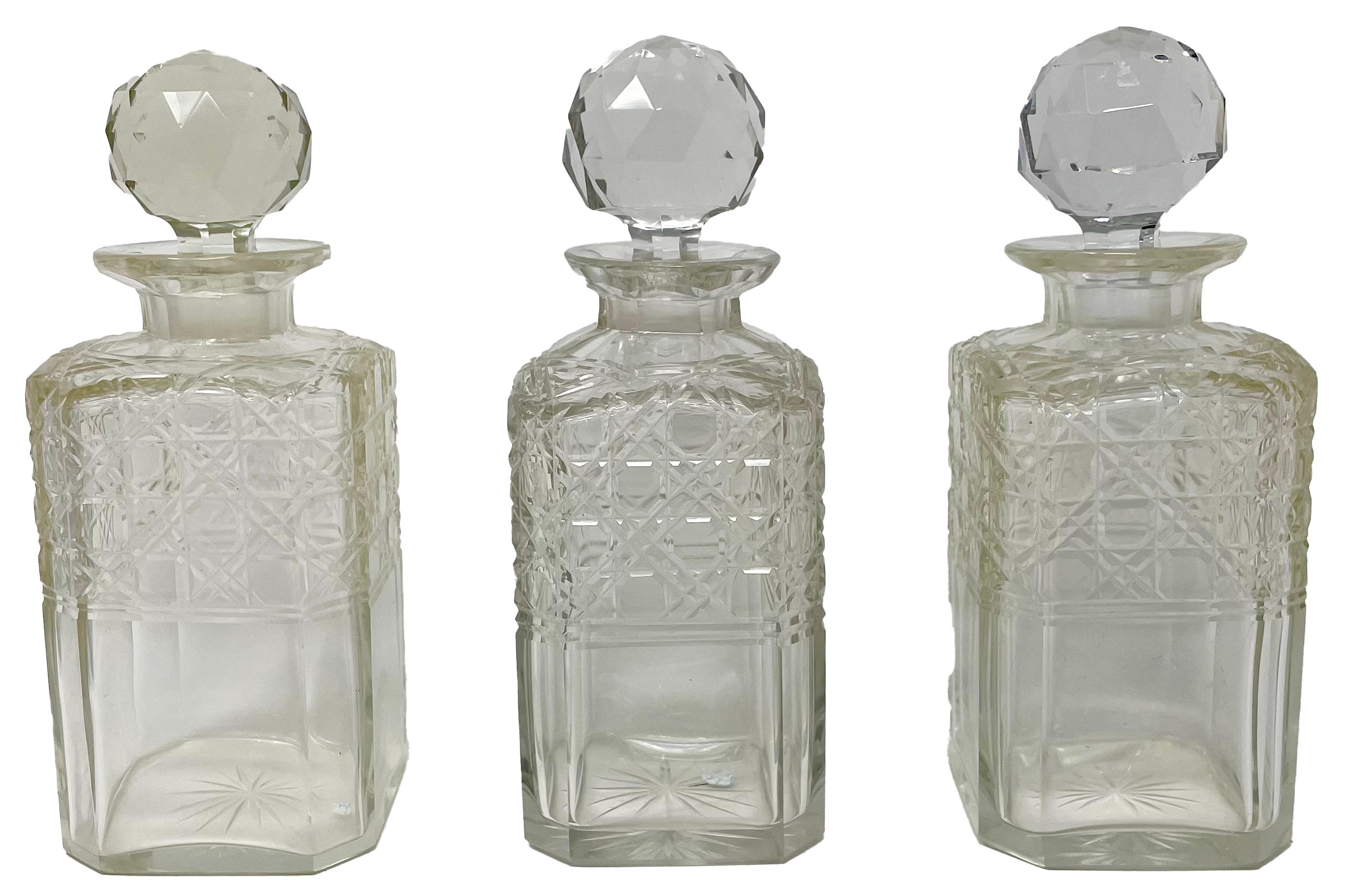 Antique English Oak & Silver Plate 3 Bottle Crystal Tantalus & Games Compendium  For Sale 4