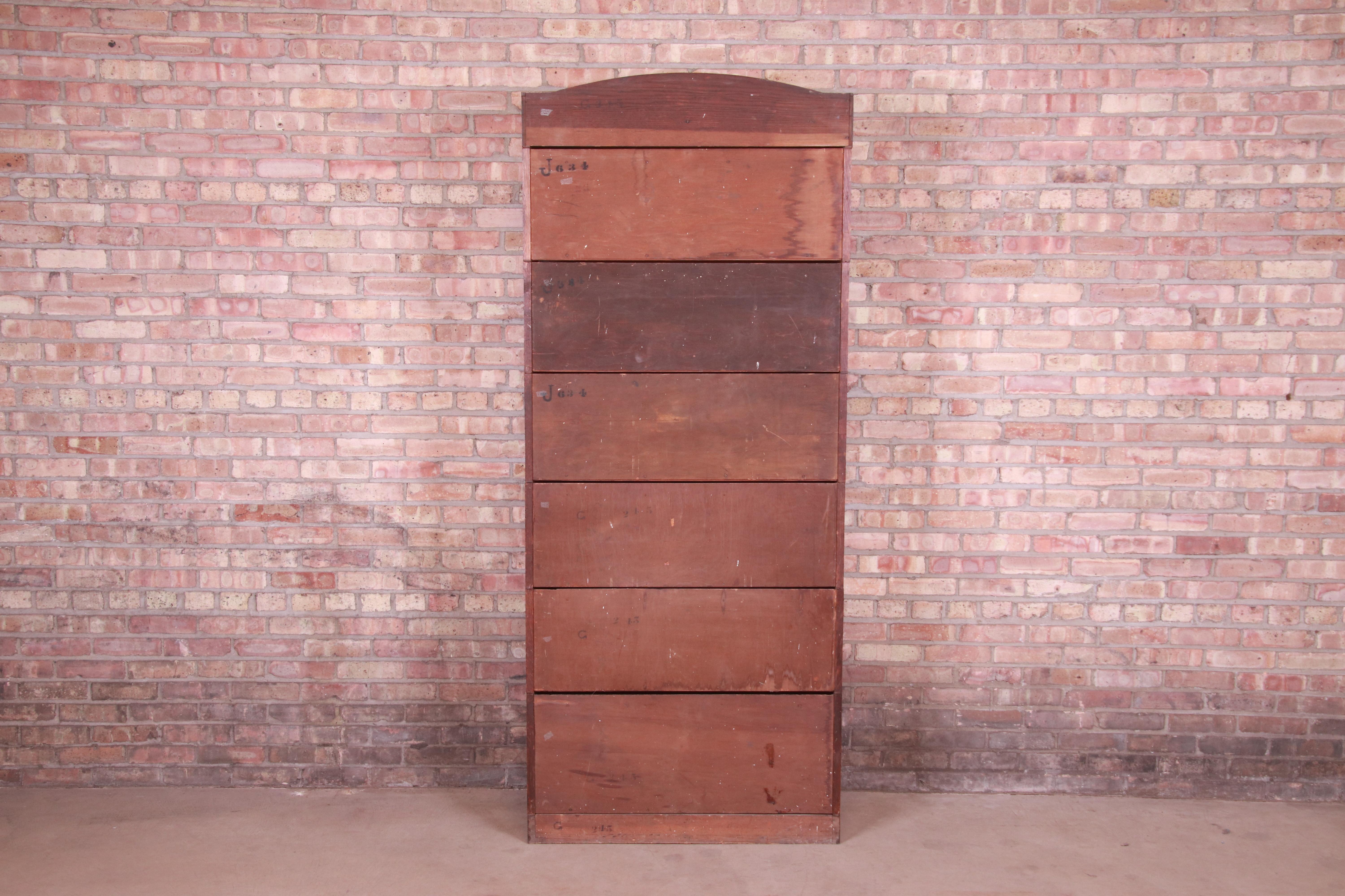 Antique English Oak Six-Stack Barrister Bookcase by Lebus, Circa 1890 8