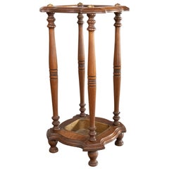 Antique English Oak Stick and Umbrella Stand, Circa 1920
