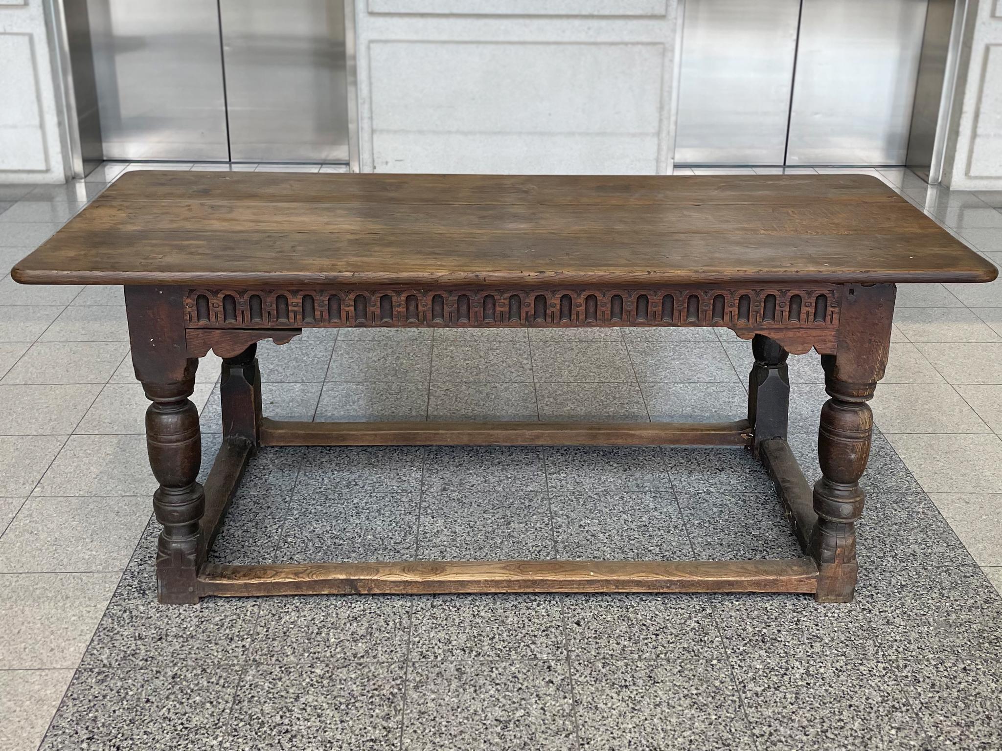 Antique English Oak Table 6