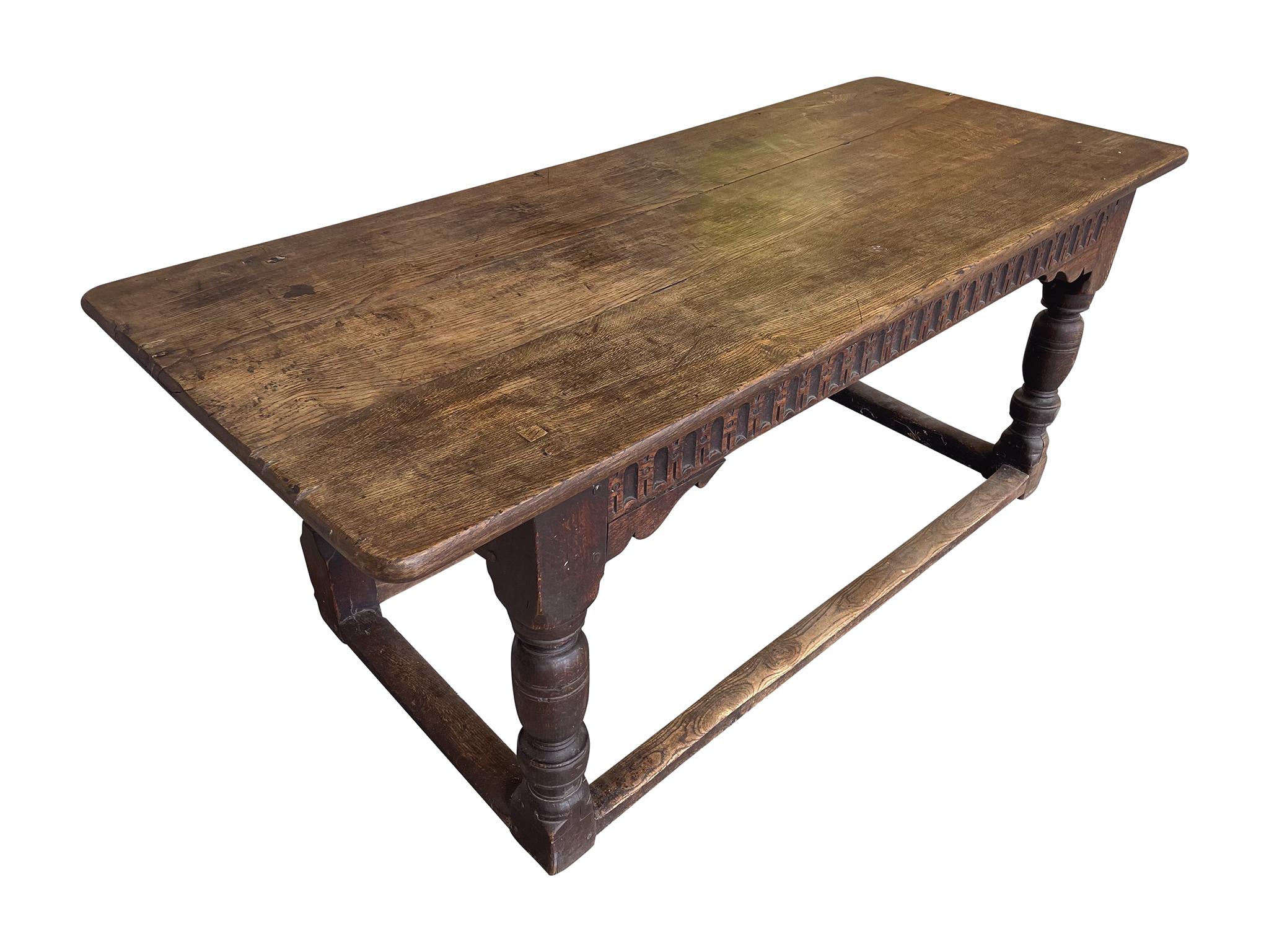 Antique English Oak Table In Good Condition In New York, NY