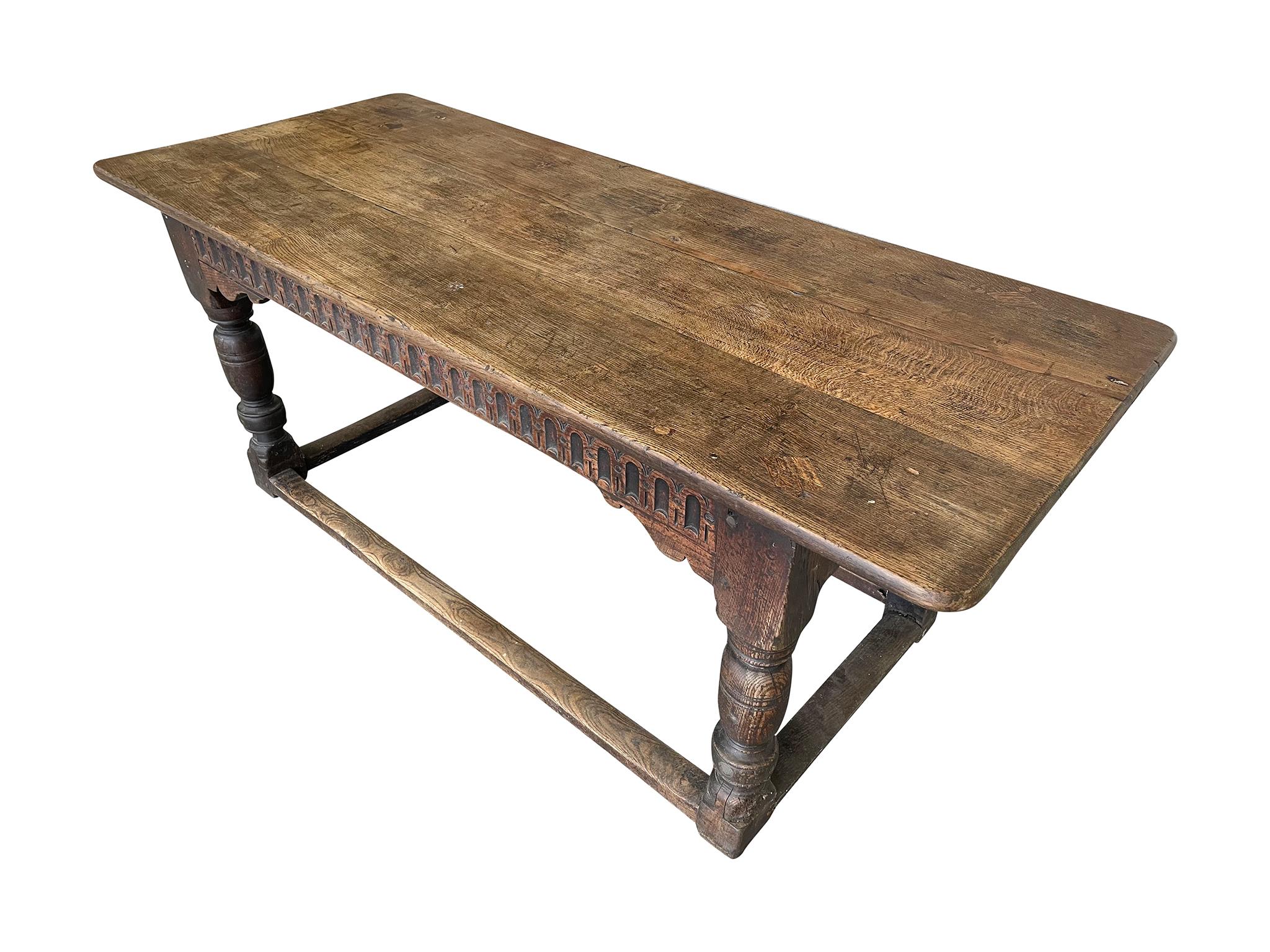 18th Century Antique English Oak Table