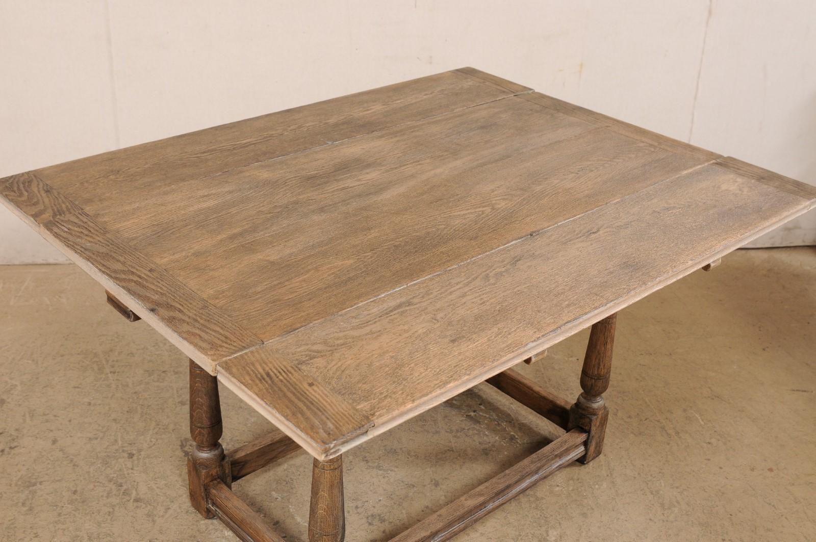 Antique English Oak Table w/Expandable Top (Great for a Console or Games Table!) For Sale 2