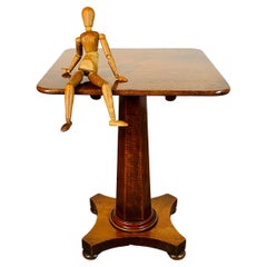 Antique English Oak Tilt-Top Side Table, 19th Century
