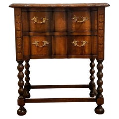 Antique English Oak Tudor Jacobean Revival Chest of Drawers