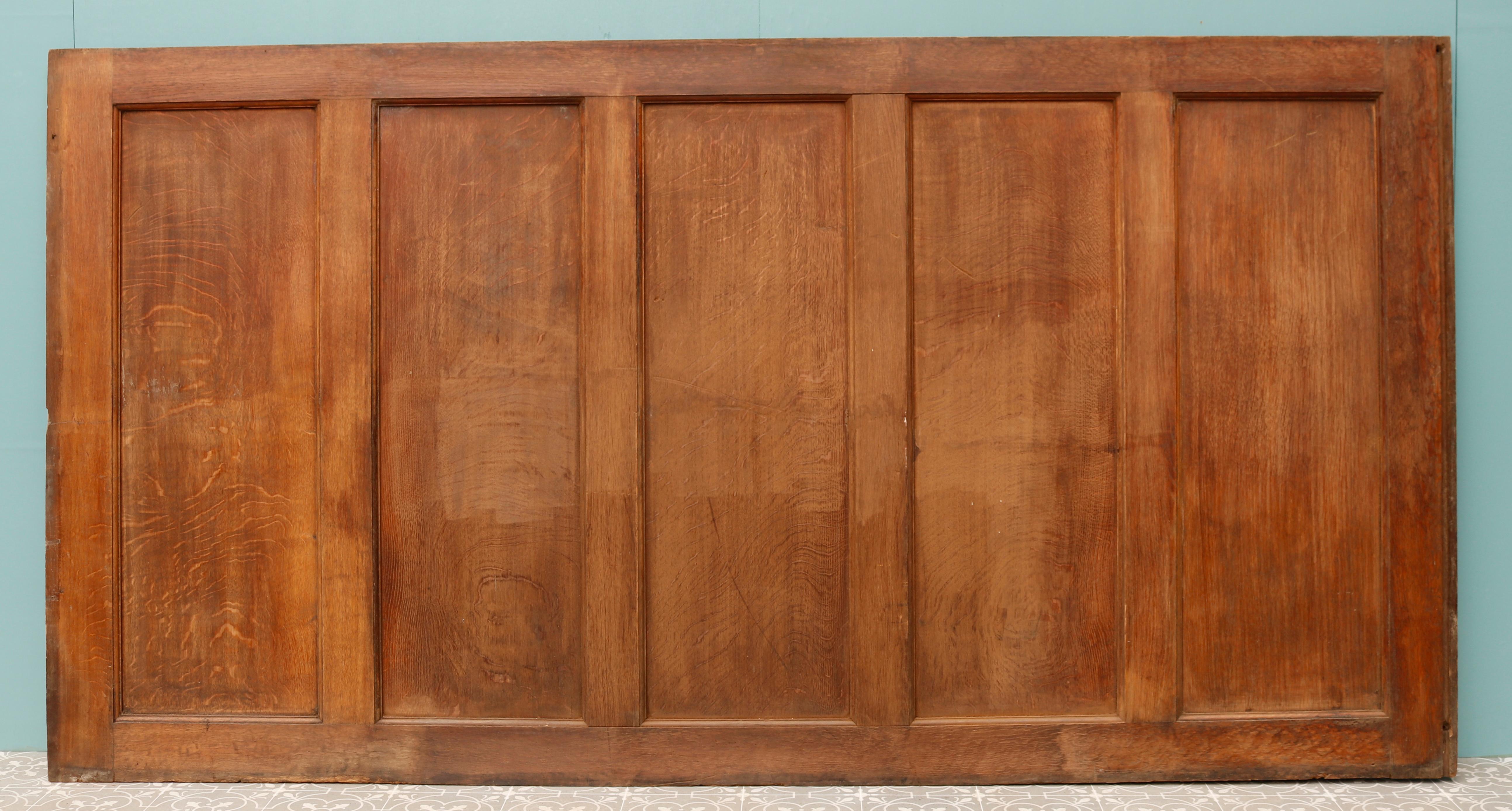 Antique English Oak Wall Panelling 1