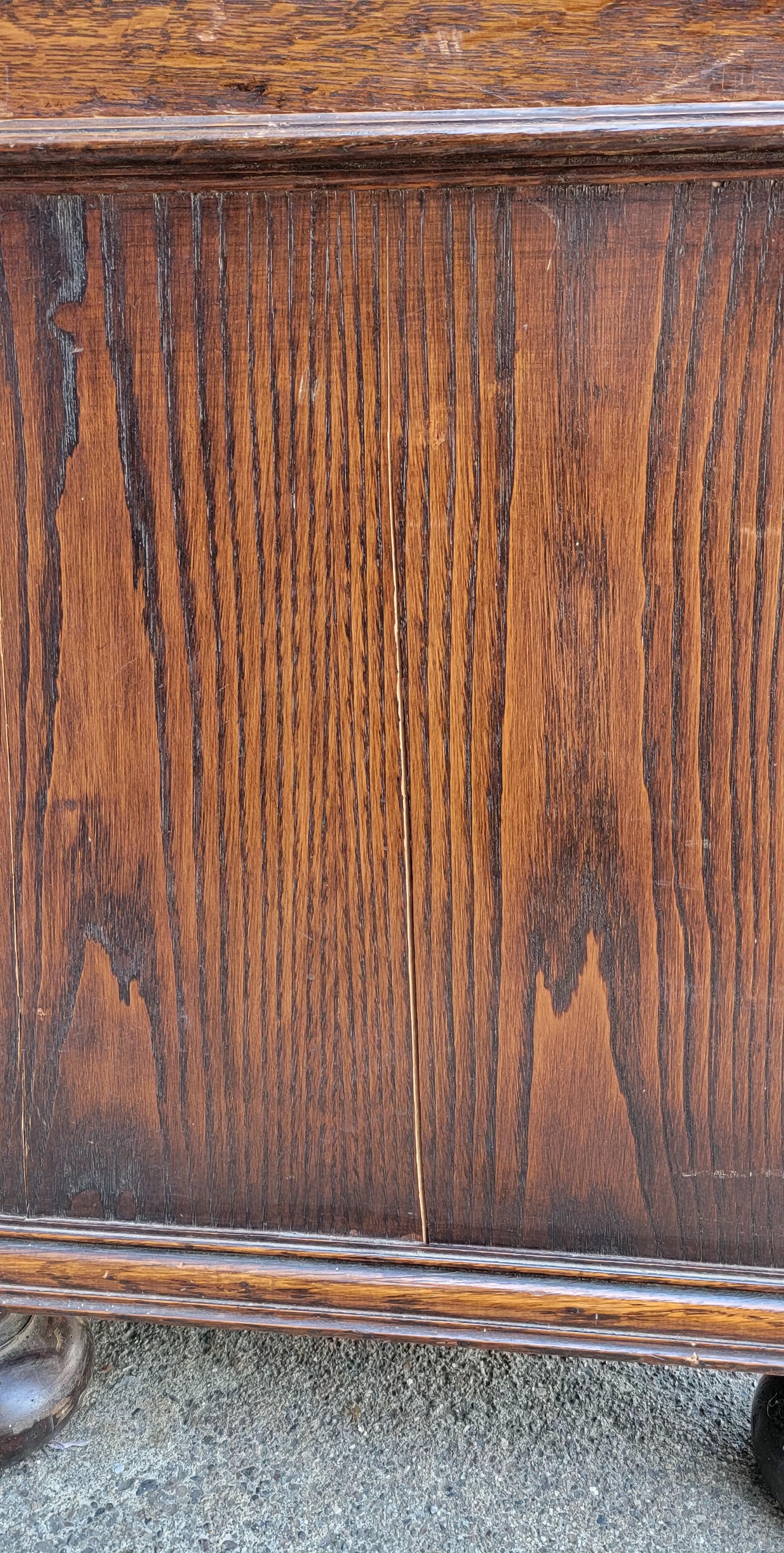 Antique English Oak Wardrobe 3