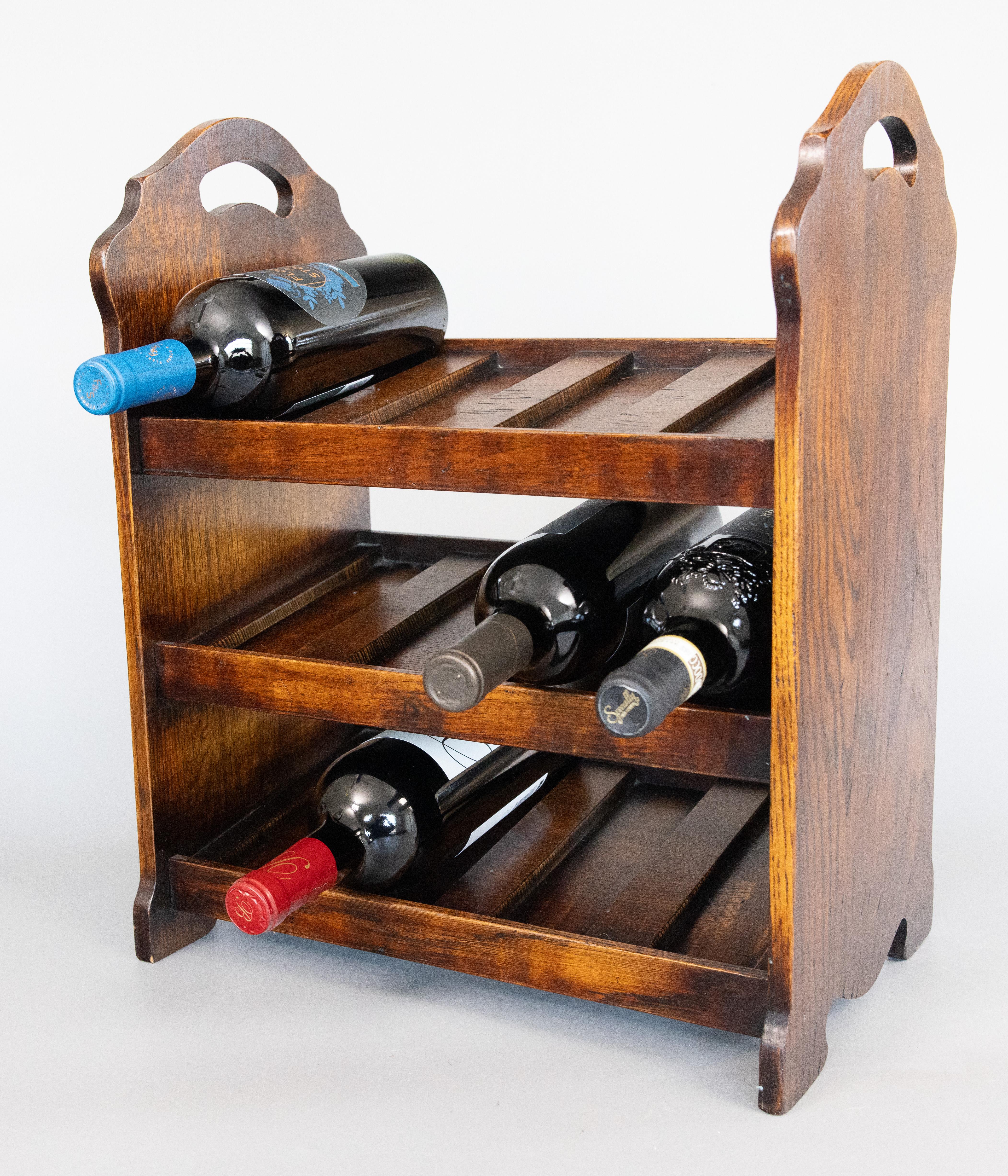 Chêne Porte-bouteilles en chêne anglais ancien pour le vin en vente