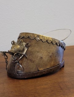 Antique English Officers Horse Hoof Inkstand