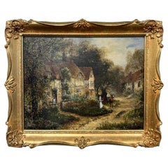 Antique English Oil on Canvas