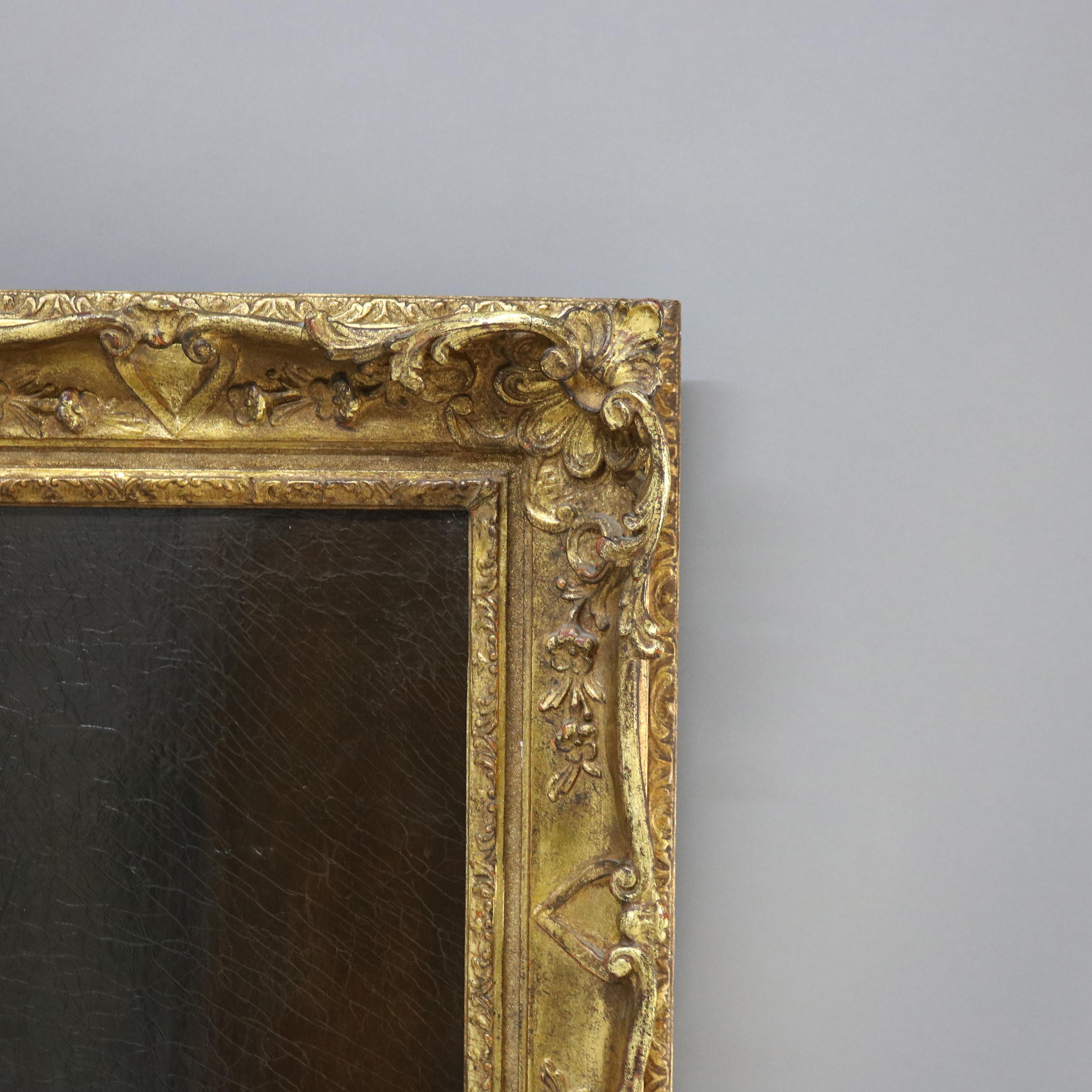 18th Century and Earlier Antique English Oil On Canvas Portrait of a Man by Thomas Beach 18thC, Framed For Sale