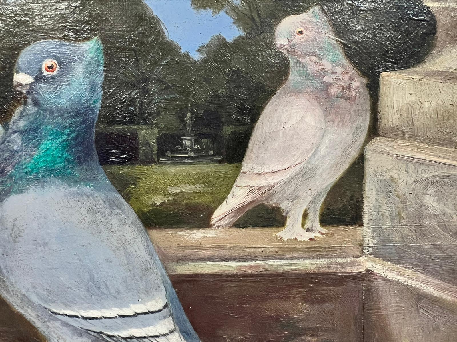 pinturas de palomas al oleo