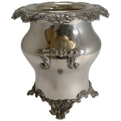 Antique English Old Sheffield Plate Wine Cooler, circa 1840