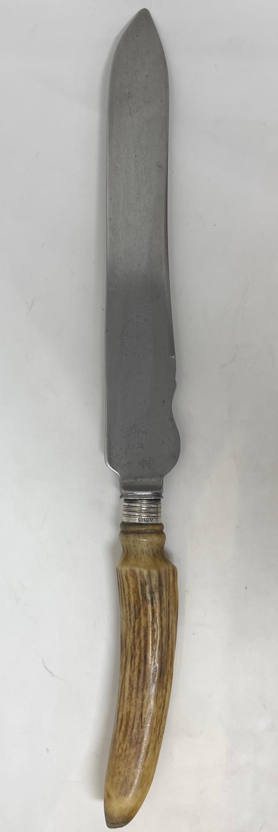 Antike englische altviktorianische Horn-Griffschnitzerei im Etui, CIRCA 1860. im Angebot 6