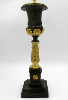 Antique English Ormolu Bronze Electric Table Lamp Thomas Messenger Grand Tour
