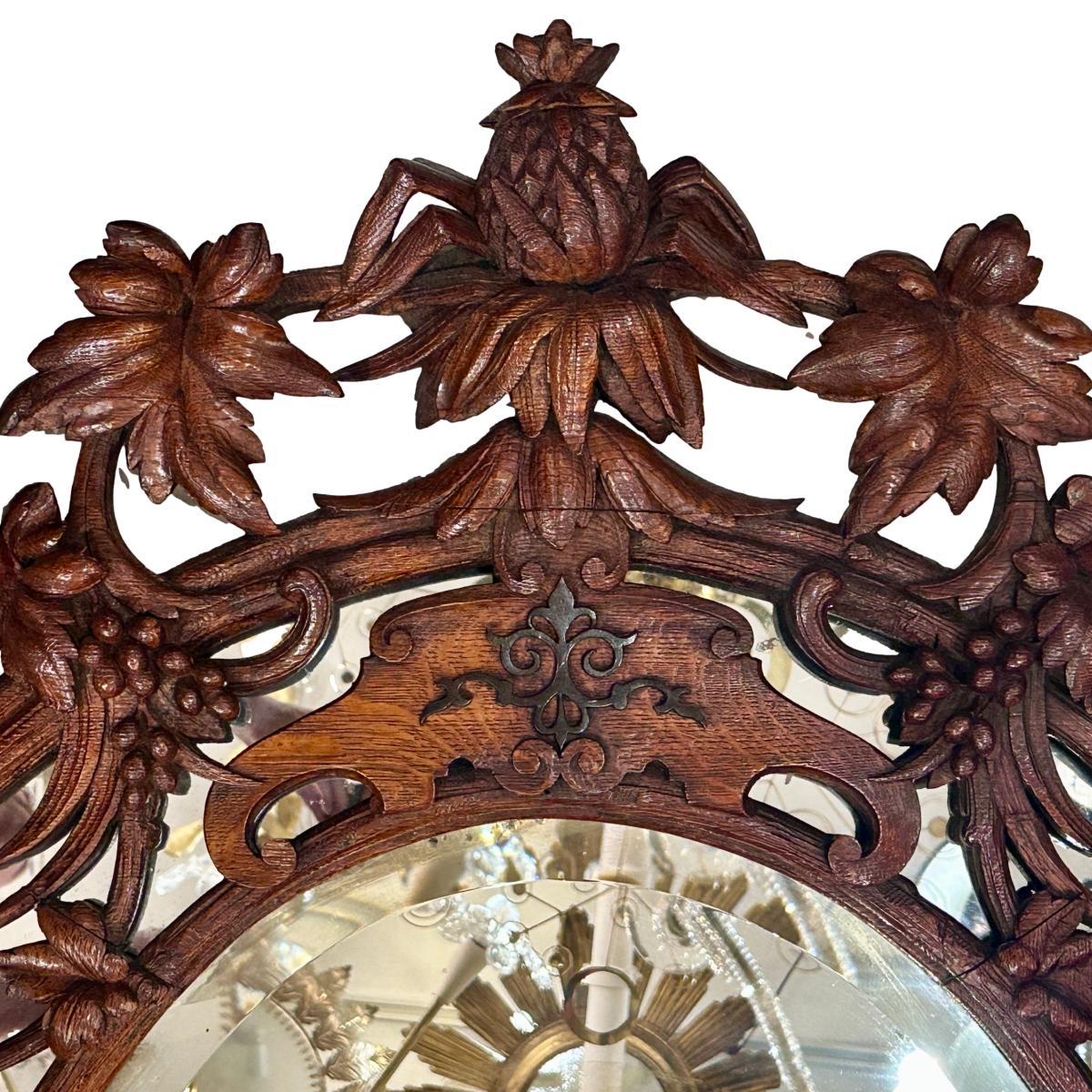 Antique English Oval Mirror (miroir ovale) Bon état - En vente à New York, NY