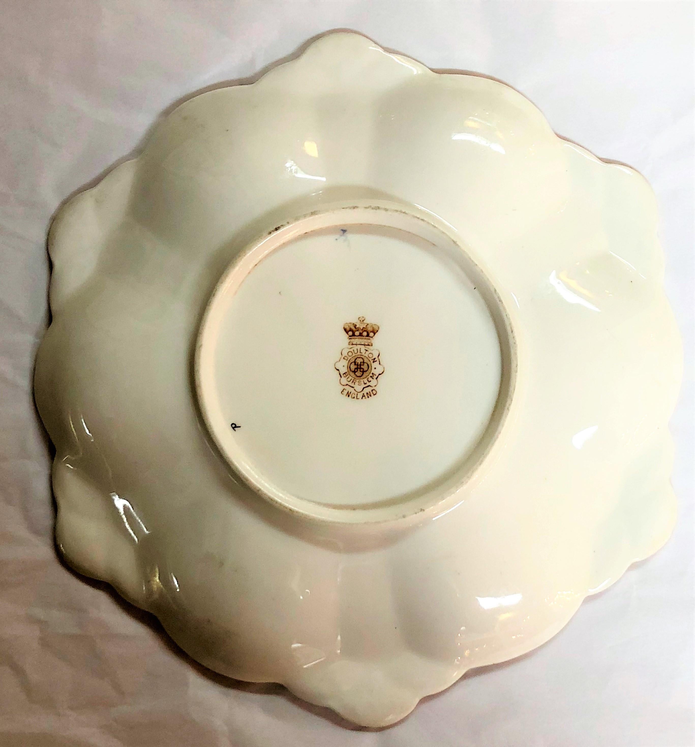 Antique English Oyster Plate Signed 