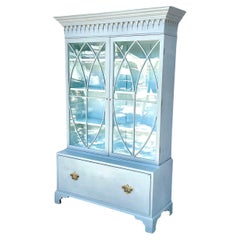 Antique English Painted Cupboard