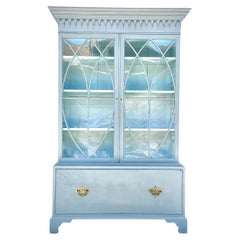 Antique English Painted Cupboard