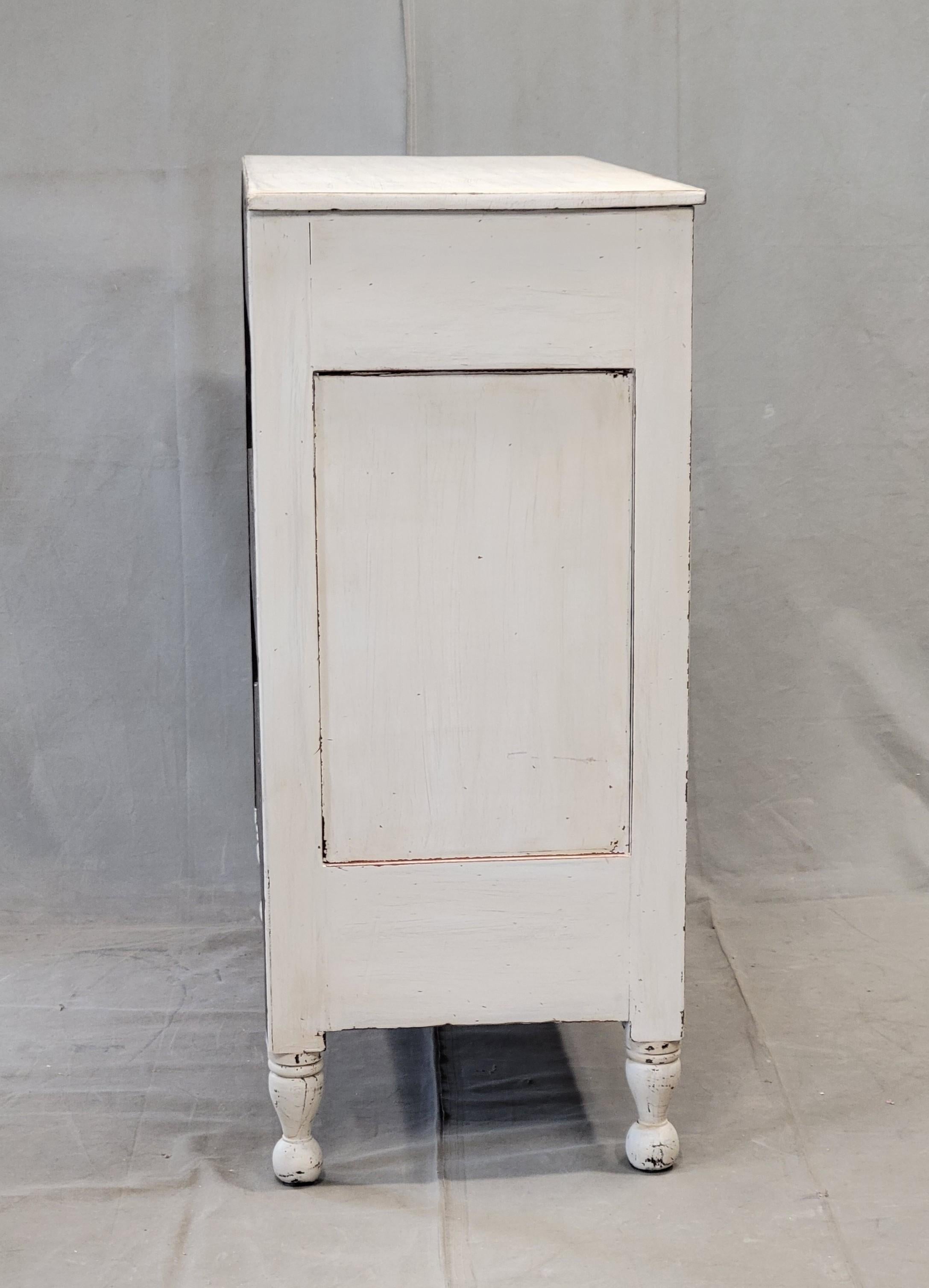 Antique English Painted Dresser Chest of Drawers With Greek Key Motif 4