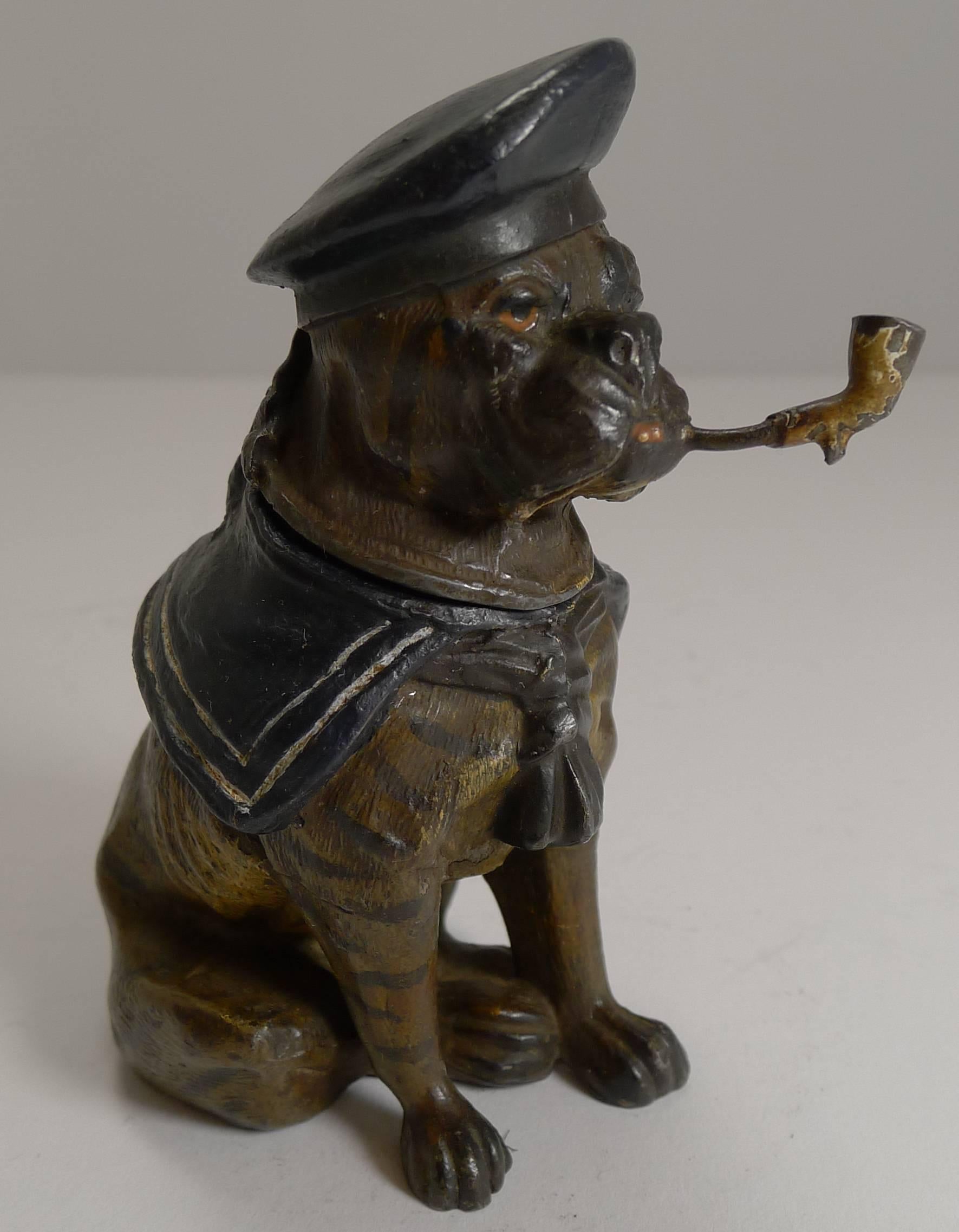 1875 dog with pipe